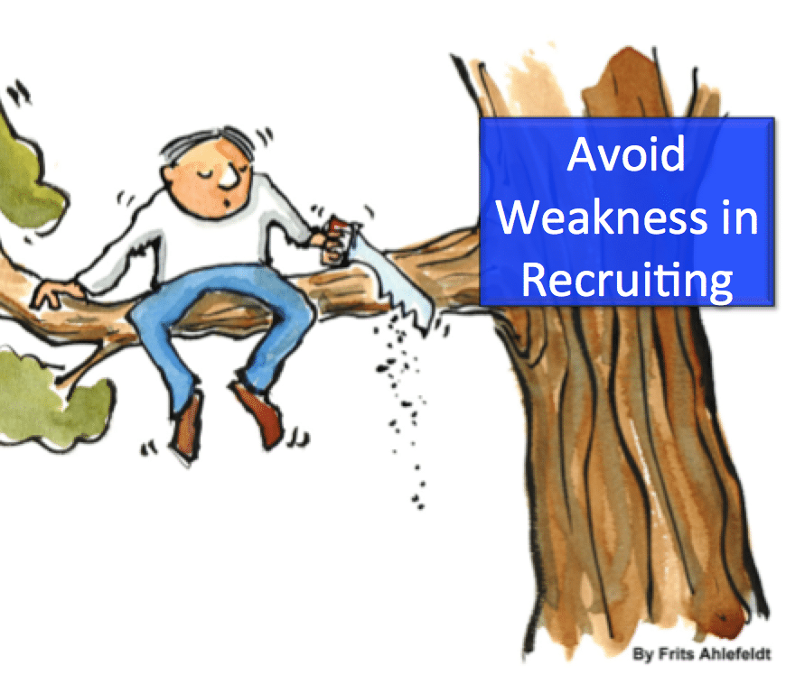 Network Marketing Recruiting: Avoid Weakness