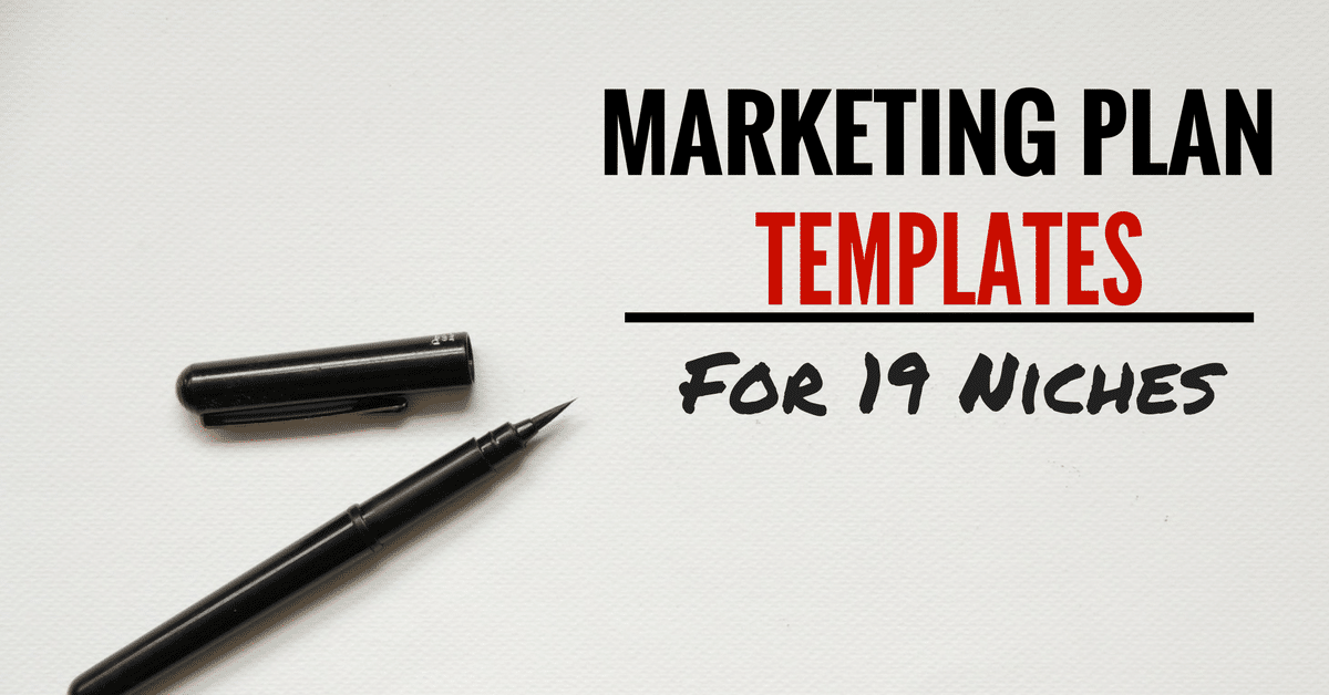 Free Marketing Plan Templates for 19 Niches
