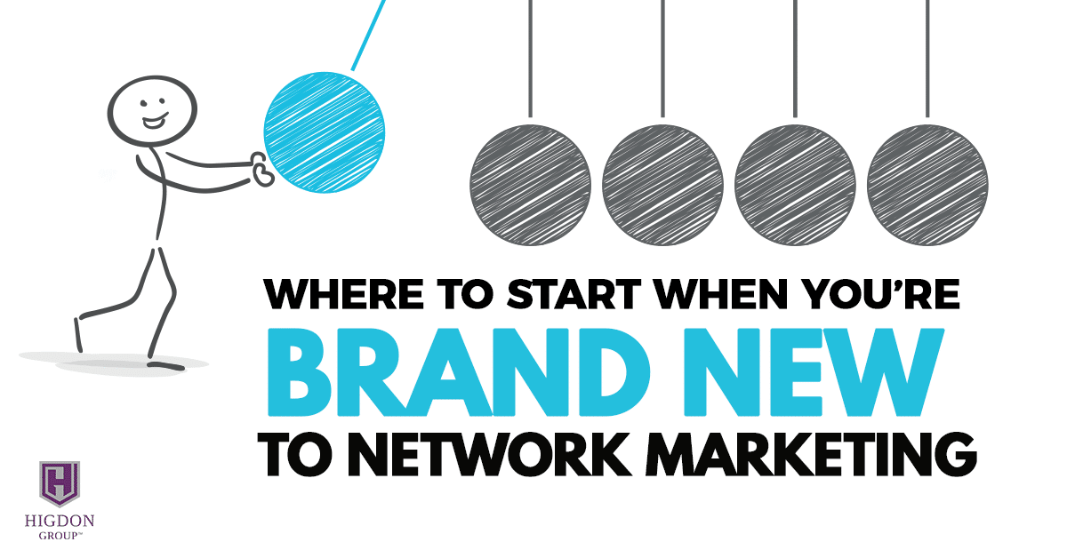 new to network marketing