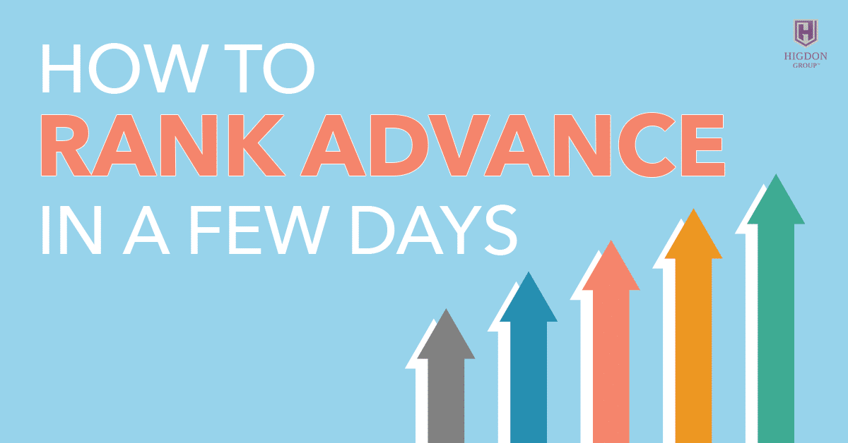 How To Rank Advance In A Few Days