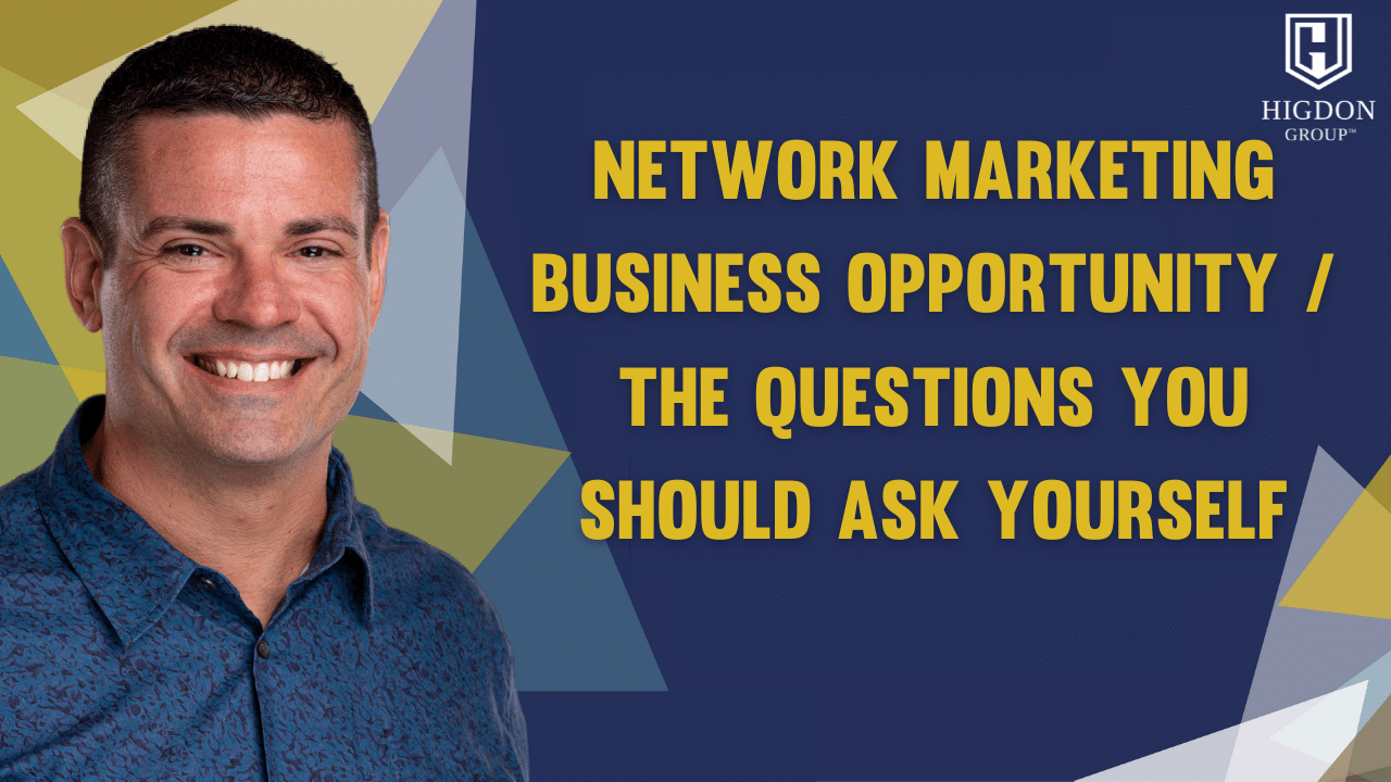 Network Marketing Business Opportunity – The Questions You Should Ask Yourself